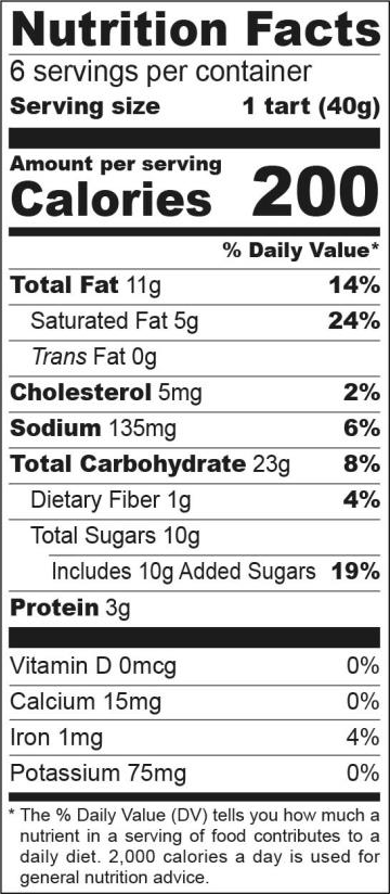 Nutritional Values Cocoa 6pk