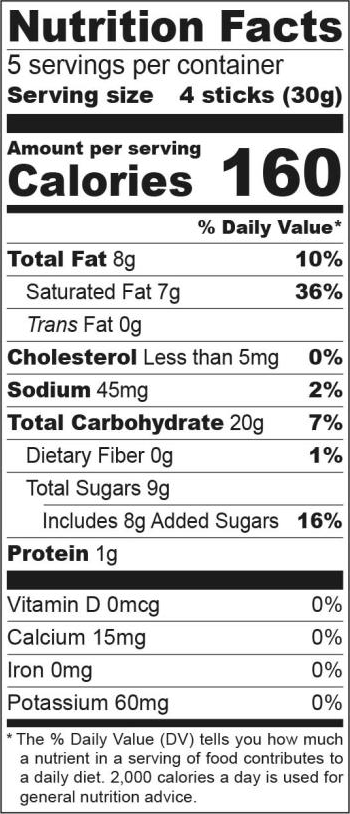 Nutritional Values Vanilla