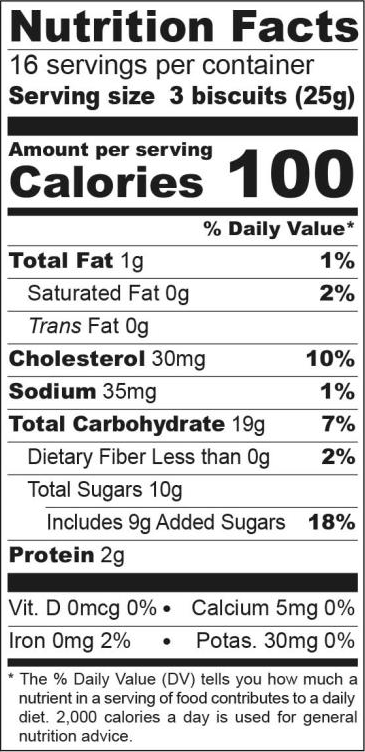 Nutritional Values Savoiardi